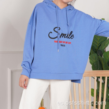 Sudaderas con capucha estampadas sueltas de diseño corto